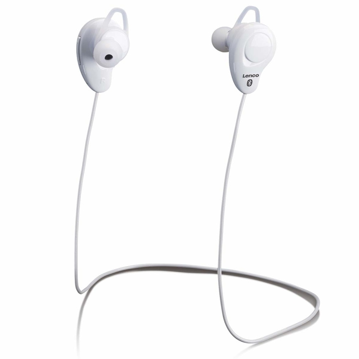 Lenco Draadloze in-ear-headset Wit in de groep HOME ELECTRONICS / Audio & Beeld / Koptelefoon & Accessoires / Koptelefoon bij TP E-commerce Nordic AB (D32217)