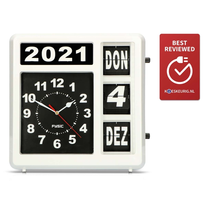 Fysic Grote analoge Duitse klok in de groep HUISHOUDEN & TUIN / Horloges & Tellers / Wandklokken bij TP E-commerce Nordic AB (D32241)