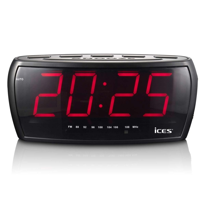 ICES FM-klokradio met jumbodisplay in de groep HOME ELECTRONICS / Audio & Beeld / Thuisbioscoop, Hifi en Draagbaar / Radio & Wekkers / Wekkerradio bij TP E-commerce Nordic AB (D32286)