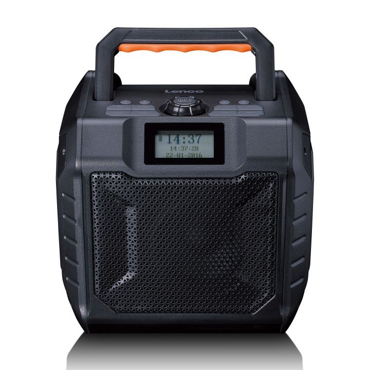 Lenco Krachtige draagbare outdoor DAB+/FM-radio met Bluetooth® IPX5 waterbestendig Grijs in de groep HOME ELECTRONICS / Audio & Beeld / Thuisbioscoop, Hifi en Draagbaar / Radio & Wekkers / Draadloze audiozender bij TP E-commerce Nordic AB (D32341)