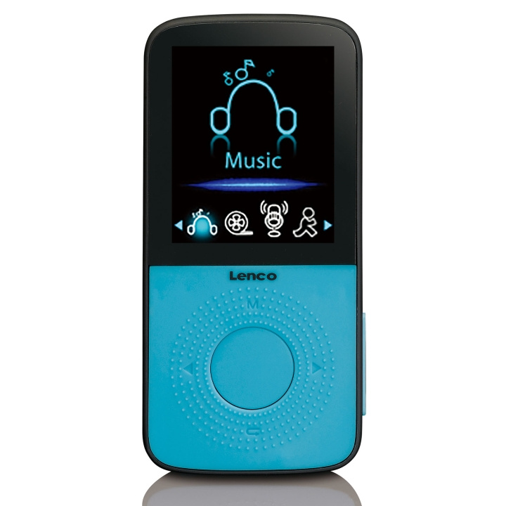 Lenco Sport MP3/4-speler met stappenteller Sportoordopjes en sportarmband Blauw in de groep HOME ELECTRONICS / Audio & Beeld / Thuisbioscoop, Hifi en Draagbaar / Draagbare audiospelers / Mp3 spelers bij TP E-commerce Nordic AB (D32370)