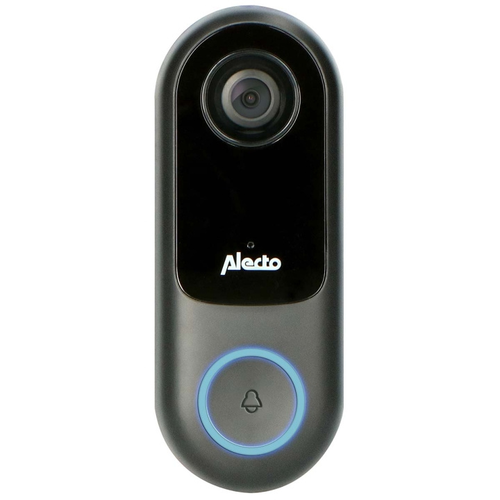 Alecto Slimme Wi-Fi-deurbel met camera, geschikt voor domotica Zwart in de groep HUISHOUDEN & TUIN / Smart home / Deurbellen bij TP E-commerce Nordic AB (D32409)