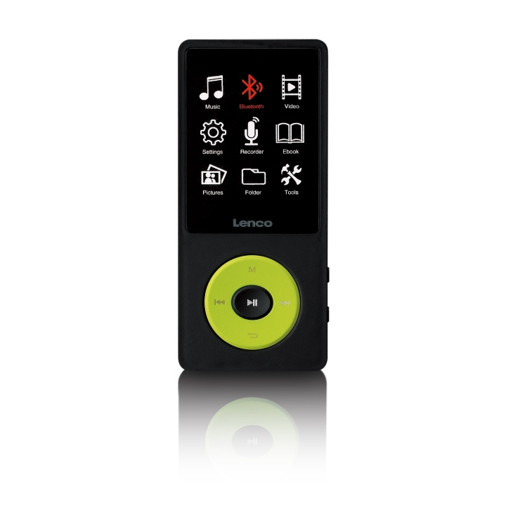 Lenco MP3/MP4-speler met Bluetooth® en 8 GB intern geheugen Groen in de groep HOME ELECTRONICS / Audio & Beeld / Thuisbioscoop, Hifi en Draagbaar / Draagbare audiospelers / Mp3 spelers bij TP E-commerce Nordic AB (D32444)