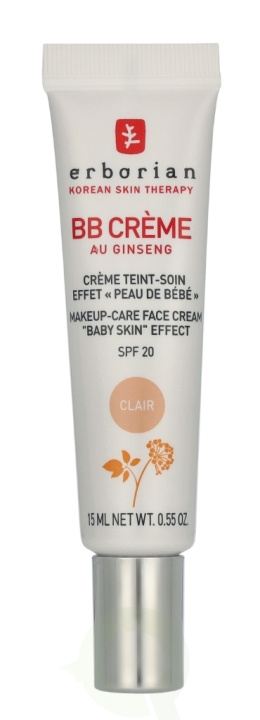 Erborian BB Cream Au Ginseng 5-In-1 Baby Skin Effect SPF20 15 ml Clair in de groep BEAUTY & HEALTH / Makeup / Make-up gezicht / CC/BB-crème bij TP E-commerce Nordic AB (D32513)