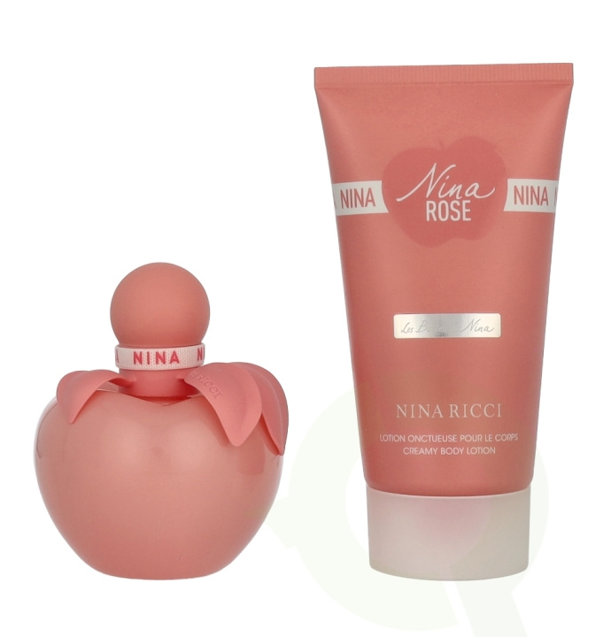 Nina Ricci Nina Rose Les Belles De Nina Giftset 125 ml Edt Spray 50ml/Body Lotion 75ml in de groep BEAUTY & HEALTH / Cadeausets / Cadeausets voor haar bij TP E-commerce Nordic AB (D32590)