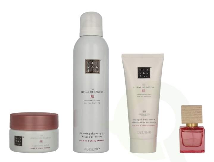 Rituals Sakura Medium Giftset 2025 440 ml Body Cream 100ml/Body Scrub 125g/Foaming Shower Gel 200ml/Travel - Rêve de Hanami 15ml in de groep BEAUTY & HEALTH / Cadeausets / Cadeausets voor haar bij TP E-commerce Nordic AB (D32637)