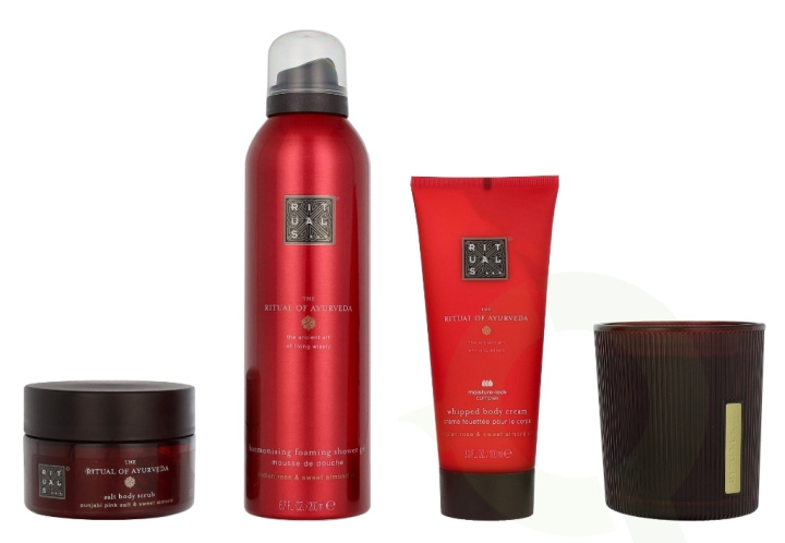 Rituals Ayurveda Medium Giftset 2025 565 ml Candle 140g/Body Cream 100ml/Body Scrub 125g/Foaming Shower Gel 200ml in de groep BEAUTY & HEALTH / Cadeausets / Cadeausets voor haar bij TP E-commerce Nordic AB (D32638)