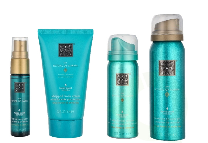 Rituals Karma Small Giftset 190 ml Hair & Body Mist 20ml/48h Hydrating Body Cream 70ml/Foaming Shower Gel 50ml/Body Lotion Mousse 50ml in de groep BEAUTY & HEALTH / Cadeausets / Cadeausets voor haar bij TP E-commerce Nordic AB (D32806)