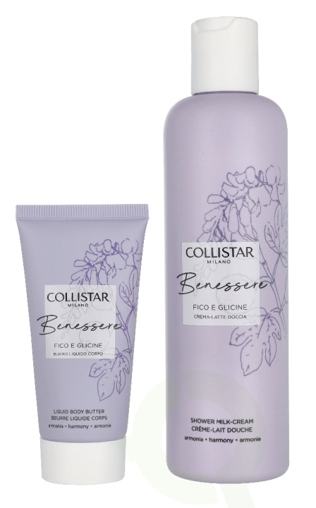 Collistar Benessere Fig And Wisteria Set 300 ml Shower Cream Milk 250 ml / Melting Body Butter 50 ml in de groep BEAUTY & HEALTH / Huidsverzorging / Lichaamsverzorging / Bad- en douchegels bij TP E-commerce Nordic AB (D32835)
