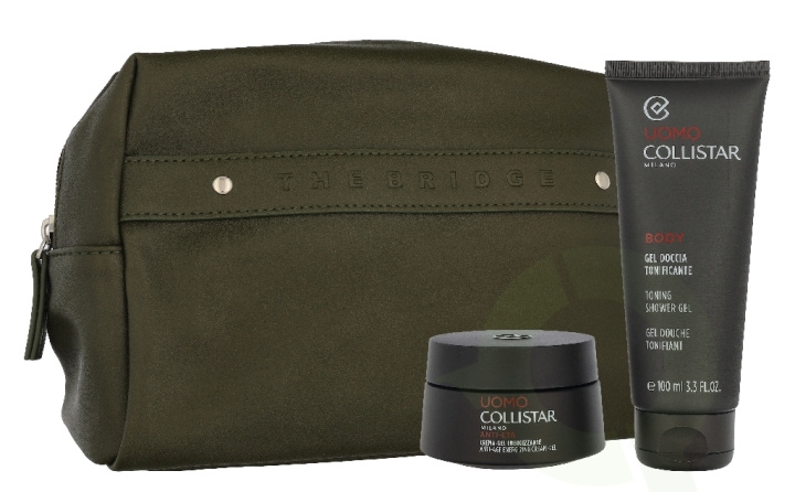 Collistar Uomo Set 150 ml Energizing Anti-Age Cream Gel 50 ml/Mini Toning Shower Gel 100 ml/Pouch in de groep BEAUTY & HEALTH / Huidsverzorging / Lichaamsverzorging / Bad- en douchegels bij TP E-commerce Nordic AB (D32841)