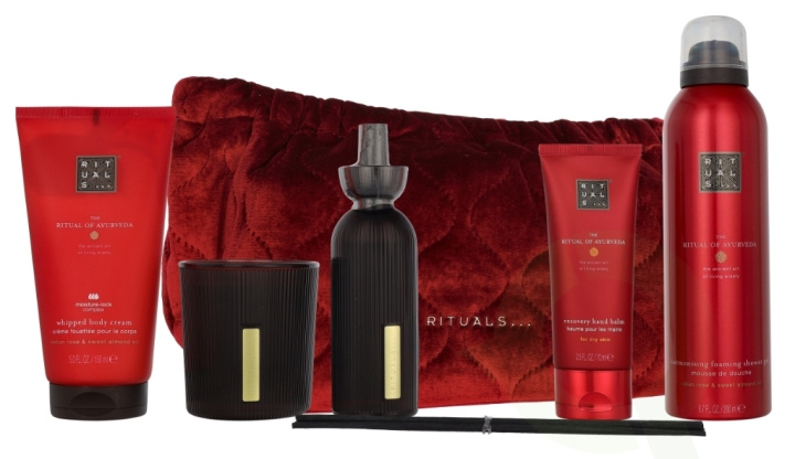 Rituals Ayurveda Large Giftset 630 ml Candle 140g/Hand Balm 70ml/Foaming Shower Gel 200ml/Body Cream 150ml/Mini Fragrance Sticks 70ml in de groep BEAUTY & HEALTH / Cadeausets / Cadeausets voor haar bij TP E-commerce Nordic AB (D32899)
