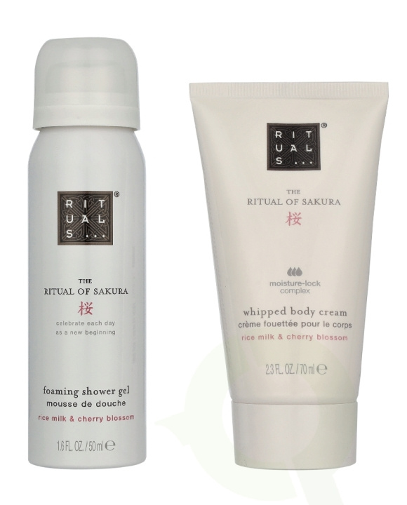 Rituals Sakura Exclusive Travel Set 120 ml Foarming Shower Gel 50ml/Whipped Body Cream 70ml in de groep BEAUTY & HEALTH / Huidsverzorging / Lichaamsverzorging / Bad- en douchegels bij TP E-commerce Nordic AB (D32902)