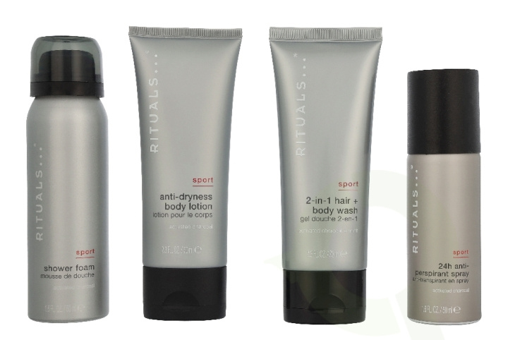 Rituals Homme Small Giftset 240 ml Sport Anti-Perspirant Spray 50ml/Shower Foam 50ml/2-in-1 Shampoo & Body Wash 70ml/Anti-Dryness Body Lotion 70ml in de groep BEAUTY & HEALTH / Cadeausets / Cadeausets voor hem bij TP E-commerce Nordic AB (D32910)