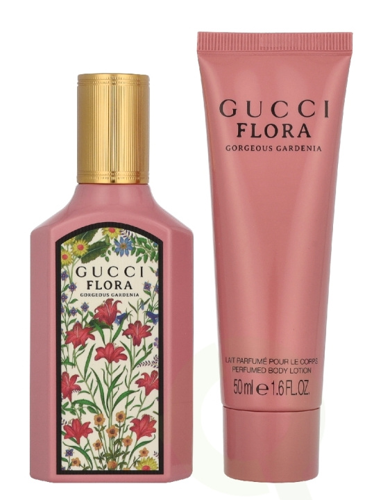 Gucci Flora Gorgeous Gardenia Giftset 100 ml Edp Spray 50ml/Body Lotion 50ml in de groep BEAUTY & HEALTH / Cadeausets / Cadeausets voor haar bij TP E-commerce Nordic AB (D32964)