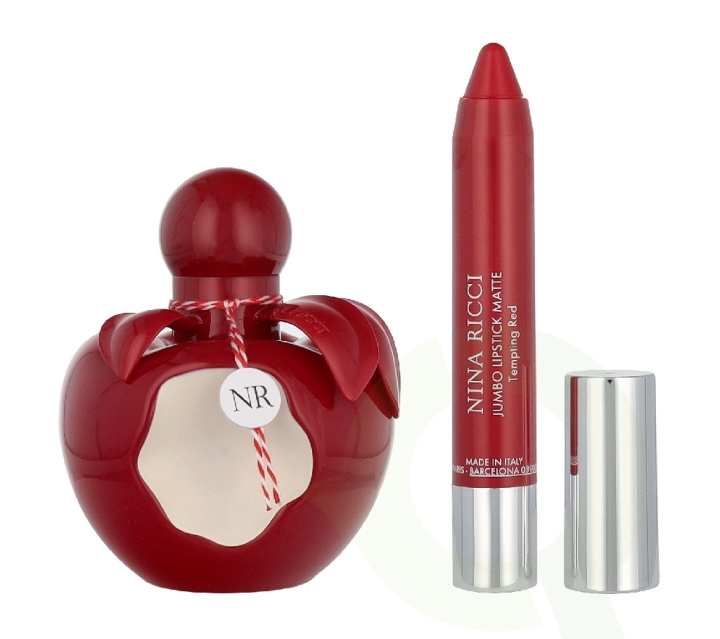 Nina Ricci Nina Rouge Giftset 52.5 ml Edt Spray 50ml/Lipstick 2,5gr in de groep BEAUTY & HEALTH / Cadeausets / Cadeausets voor haar bij TP E-commerce Nordic AB (D32979)