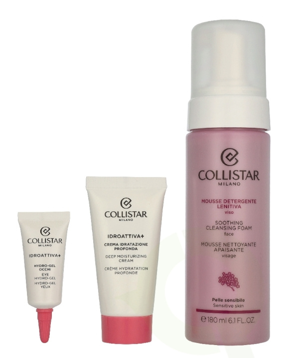 Collistar Idroattiva Set 210 ml Cleansing Foam 180 ml / Hydroactive Cream 15 ml / Mini Hydro-Gel Eye Cream 5 ml in de groep BEAUTY & HEALTH / Huidsverzorging / Gezicht bij TP E-commerce Nordic AB (D33003)