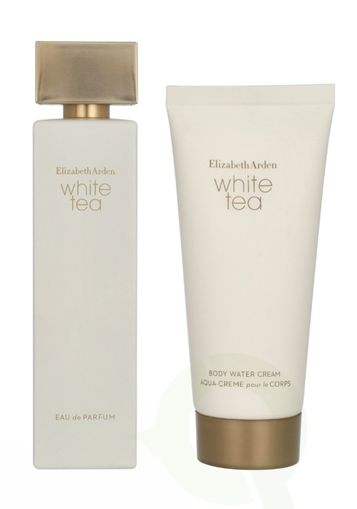 Elizabeth Arden E.Arden White Tea Giftset 200 ml White Tea Edp Spray 100 ml / White Tea Body Water Cream 100 ml in de groep BEAUTY & HEALTH / Cadeausets / Cadeausets voor haar bij TP E-commerce Nordic AB (D33010)
