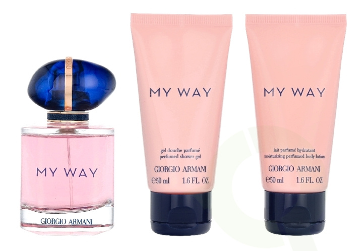 Armani My Way Giftset 150 ml Edp Spray 50ml/Shower Gel 50ml/Body Lotion 50ml in de groep BEAUTY & HEALTH / Cadeausets / Cadeausets voor haar bij TP E-commerce Nordic AB (D33017)