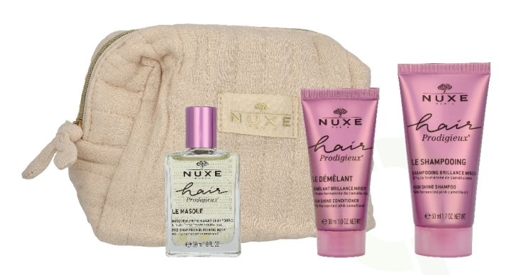 Nuxe Hair Prodigieux Rituel Exception Set 110 ml Mask 30ml/Shampoo 50ml/Detangler 30ml in de groep BEAUTY & HEALTH / Cadeausets / Cadeausets voor haar bij TP E-commerce Nordic AB (D33073)