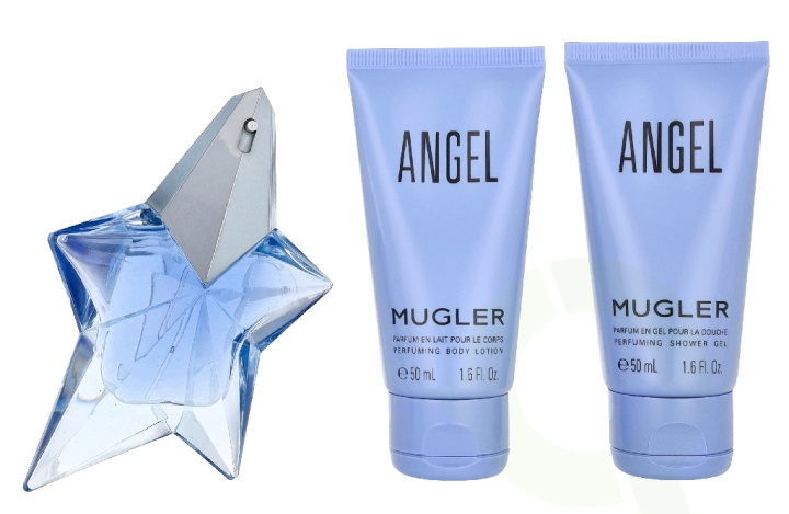 Thierry Mugler Angel Giftset 125 ml Edp Spray 25ml/Body Lotion 50ml/ Shower Gel 50ml in de groep BEAUTY & HEALTH / Cadeausets / Cadeausets voor hem bij TP E-commerce Nordic AB (D33207)