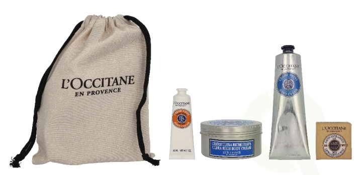 L\'Occitane Shea Butter Body Xmas Giftset 430 ml Hand Cream 150ml/Body Cream 200ml/Hand Cream 30ml/Shea Soap 50g in de groep BEAUTY & HEALTH / Cadeausets / Cadeausets voor haar bij TP E-commerce Nordic AB (D33216)