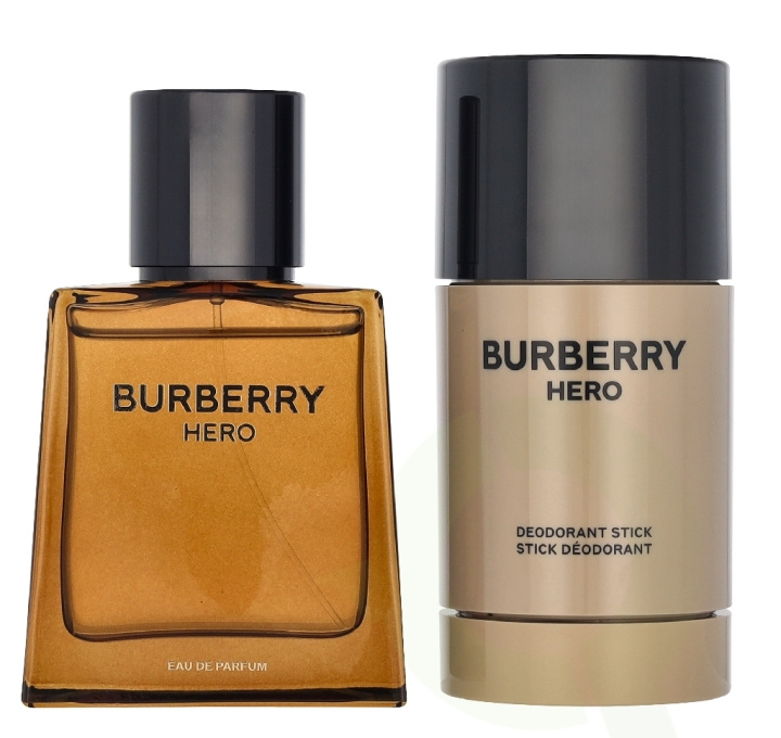 Burberry Hero Giftset 125 ml Edp Spray 50ml/Deo Stick 75ml in de groep BEAUTY & HEALTH / Geuren & Parfum / Parfum / Parfum voor hem bij TP E-commerce Nordic AB (D33325)