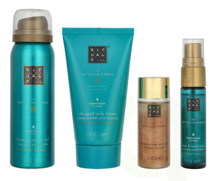 Rituals Karma Giftset 170 ml Body Oil 30ml/Body Mist 20ml/Body Cream 70ml/Shower Gel 50ml in de groep BEAUTY & HEALTH / Cadeausets / Cadeausets voor haar bij TP E-commerce Nordic AB (D33522)