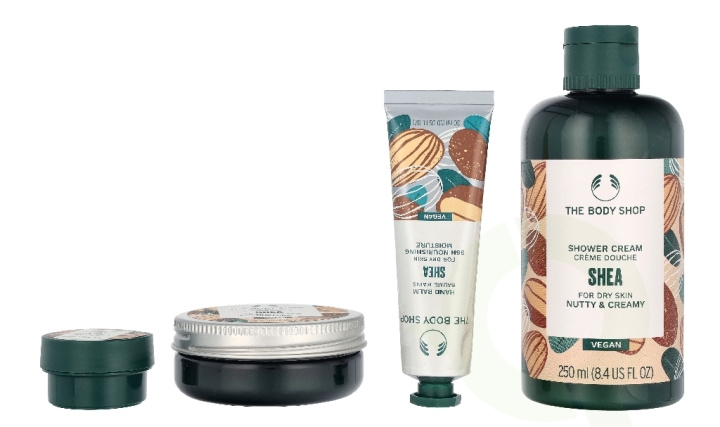 The Body Shop G3 Small Shea Giftset 140 ml Hand Cream 30ml/Body Butter 50ml/Shower Cream 60ml in de groep BEAUTY & HEALTH / Cadeausets / Cadeausets voor haar bij TP E-commerce Nordic AB (D33569)