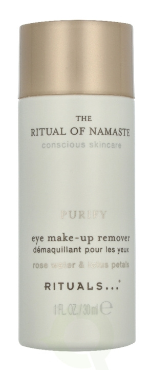 Rituals Namaste Purify Eye Make-Up Remover 30 ml Rose Water & Lotus Petals in de groep BEAUTY & HEALTH / Makeup / Make-up verwijderen bij TP E-commerce Nordic AB (D33608)