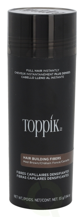 Toppik Hair Building Fibers - Medium Brown 55 g in de groep BEAUTY & HEALTH / Haar & Styling / Hair styling bij TP E-commerce Nordic AB (D33672)