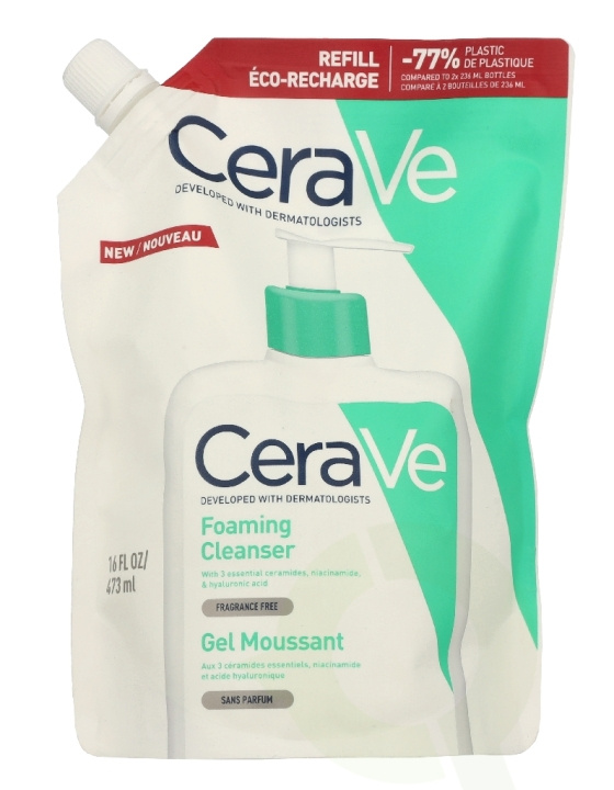 Cerave Foaming Gel Eco Refill 473 ml in de groep BEAUTY & HEALTH / Huidsverzorging / Gezicht / Schoonmaak bij TP E-commerce Nordic AB (D33676)
