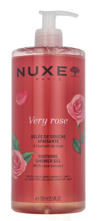 Nuxe Very Rose Soothing Shower Gel 750 ml in de groep BEAUTY & HEALTH / Huidsverzorging / Lichaamsverzorging / Bad- en douchegels bij TP E-commerce Nordic AB (D33695)