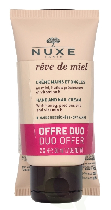 Nuxe Reve De Miel Hand And Nail Cream Duo Set 100 ml 2x50ml in de groep BEAUTY & HEALTH / Manicure/pedicure / Handcrèmes bij TP E-commerce Nordic AB (D33696)