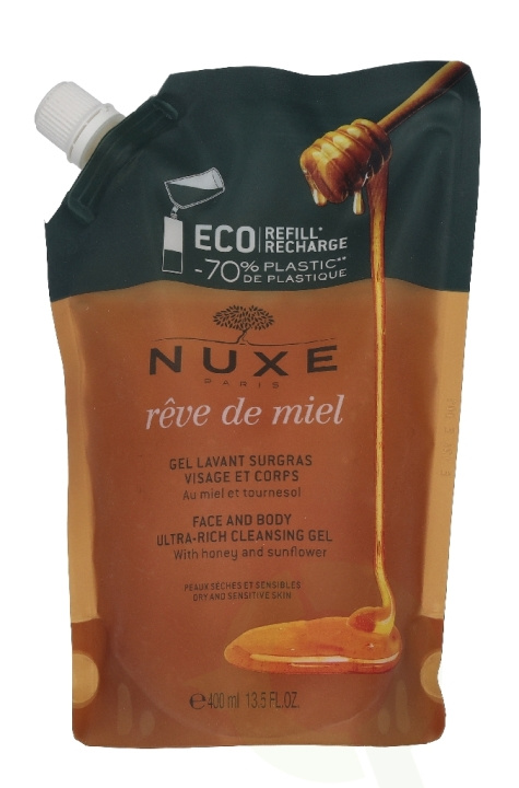 Nuxe Reve De Miel Face And Body Ultra-Rich Cleansing Gel 400 ml in de groep BEAUTY & HEALTH / Huidsverzorging / Gezicht / Schoonmaak bij TP E-commerce Nordic AB (D33700)