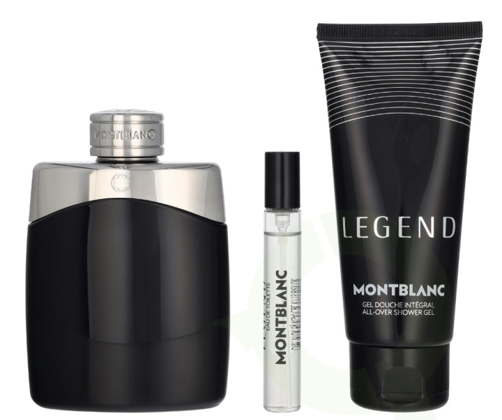 Mont Blanc Legend Pour Homme Giftset 207.5 ml Edt Spray 100ml/Edt Spray 7.5ml/Shower Gel 100ml in de groep BEAUTY & HEALTH / Geuren & Parfum / Parfum / Parfum voor hem bij TP E-commerce Nordic AB (D33706)