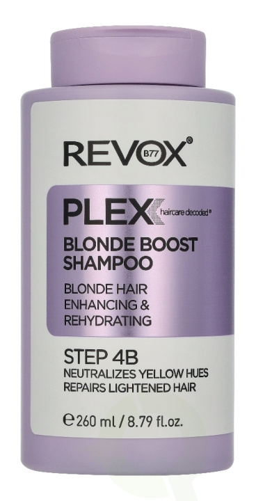 Revox B77 Plex Blonde Boost Shampoo 260 ml in de groep BEAUTY & HEALTH / Haar & Styling / Haarverzorging / Shampoo bij TP E-commerce Nordic AB (D33811)