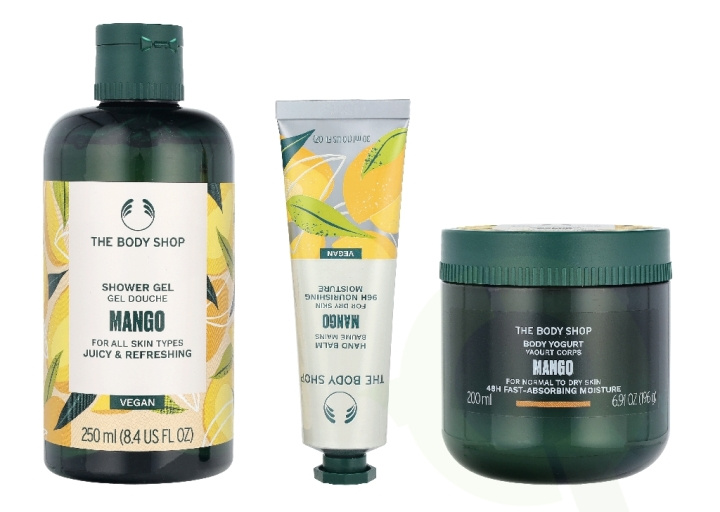 The Body Shop G3 Small Mango Giftset 140 ml Hand Cream 30ml/Body Butter 50ml/Shower Cream 60ml in de groep BEAUTY & HEALTH / Cadeausets / Cadeausets voor haar bij TP E-commerce Nordic AB (D33897)