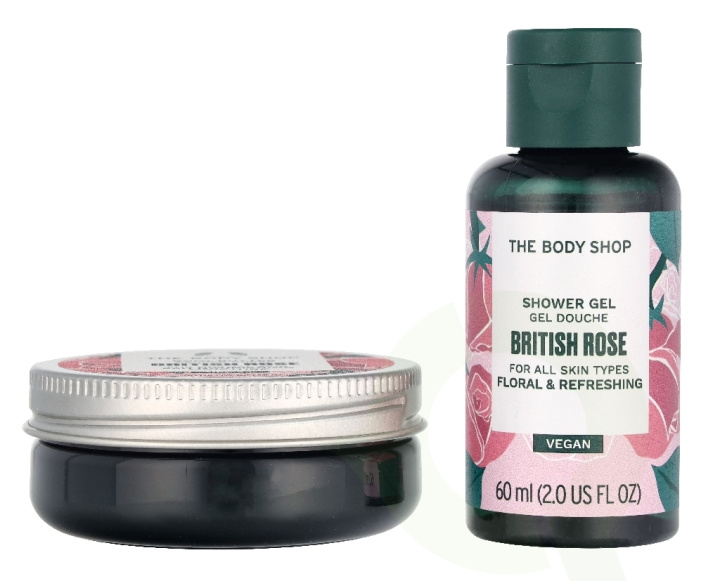 The Body Shop G1 Intro British Rose Giftset 140 ml Shower Gel 60ml/Body Butter 50ml/Hand Cream 30ml in de groep BEAUTY & HEALTH / Cadeausets / Cadeausets voor haar bij TP E-commerce Nordic AB (D33899)