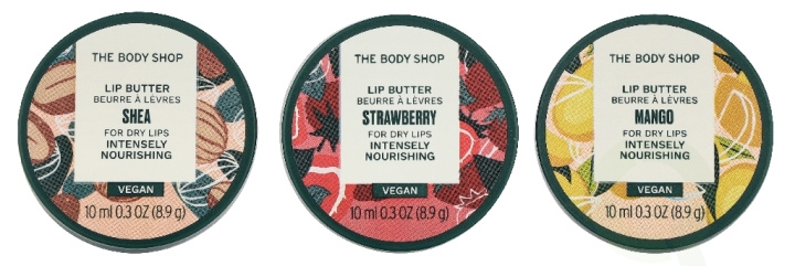 The Body Shop G2 Lipcare Trio Set 18.4 g Shea Lip Butter 10 ml Almond Milk Lip Care Stick 4,2g/Vitamin E Lip Care Stick 4,2g in de groep BEAUTY & HEALTH / Cadeausets / Cadeausets voor haar bij TP E-commerce Nordic AB (D33901)