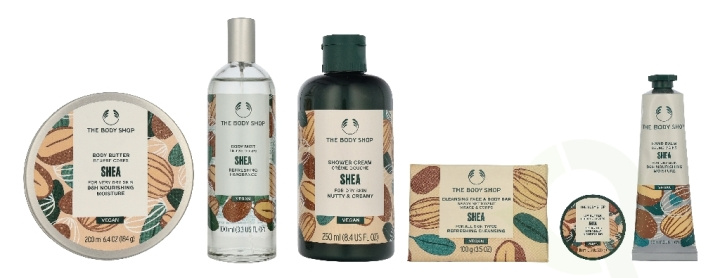The Body Shop G4 Large Shea Giftset 730 ml Body Butter 200ml/Body Lotion 250ml/Shower Cream 250ml/Hand Cream 30ml in de groep BEAUTY & HEALTH / Cadeausets / Cadeausets voor haar bij TP E-commerce Nordic AB (D33976)