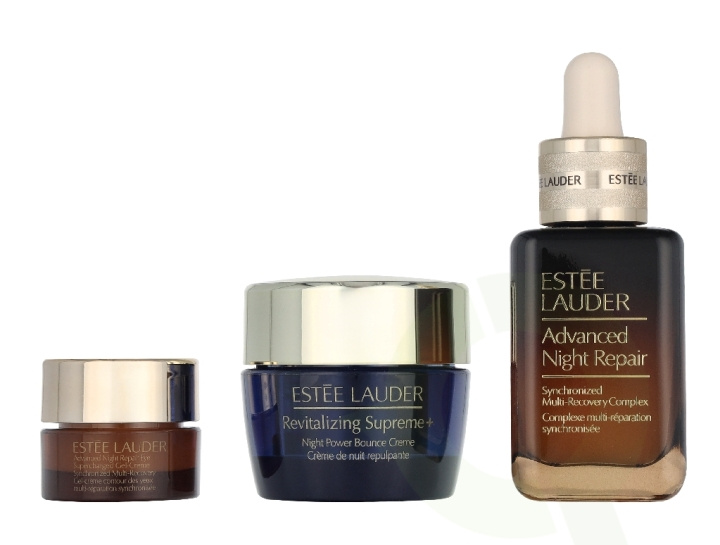 Estee Lauder Nighttime Experts Set 50 ml Advanced Night Repair Complex 30ml/Advanced Night Repair Eye Gel-Cream 5ml/Supreme+ Night Power Bounce Cream 15ml in de groep BEAUTY & HEALTH / Huidsverzorging / Gezicht / Nachtcrème bij TP E-commerce Nordic AB (D34042)