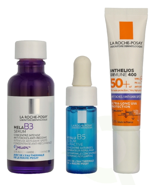 La Roche LRP Mela B3 Serum Set 55 ml Mela B3 Serum 30ml/Mini Hyalu B5 Supercharged Serum 10ml/Mini Anthelios Uvmune Anti-Dark Spot Fluid SPF50+ 15ml in de groep BEAUTY & HEALTH / Huidsverzorging / Gezicht / Huidserum bij TP E-commerce Nordic AB (D34059)
