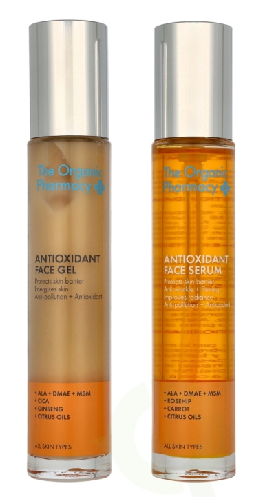 The Organic Pharmacy Antioxidant Face Gel And Face Serum 70 ml Face Gel 35ml/Serum 35ml in de groep BEAUTY & HEALTH / Huidsverzorging / Gezicht / Huidserum bij TP E-commerce Nordic AB (D34144)