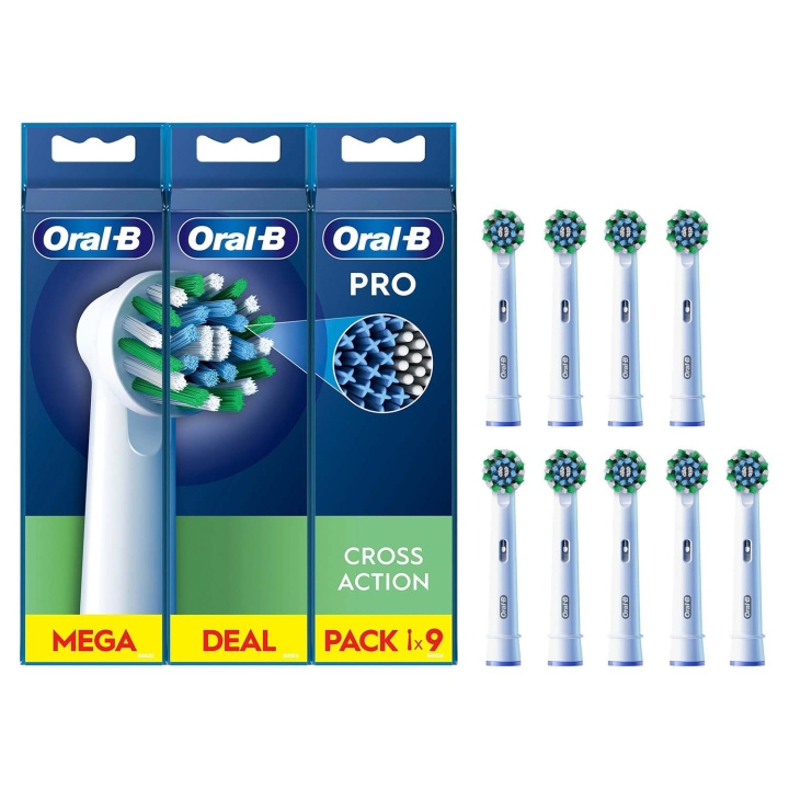 Oral B Borsthuvud Cross Action 3+3+3st in de groep BEAUTY & HEALTH / Mondverzorging / Elektrische tandenborstelaccessoires bij TP E-commerce Nordic AB (D34344)