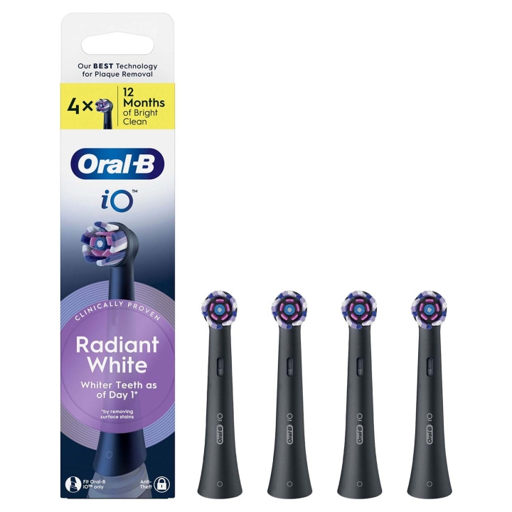 Oral B Borsthuvud iO Radiant White 4st in de groep BEAUTY & HEALTH / Mondverzorging / Elektrische tandenborstelaccessoires bij TP E-commerce Nordic AB (D34355)