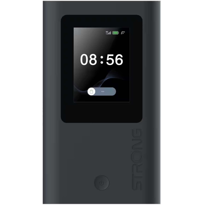 Strong 5G MiFi Hotspot 3,4 Gbit/s WiFi 6 AX1800 med display in de groep COMPUTERS & RANDAPPARATUUR / Netwerk / WiFi Extenders bij TP E-commerce Nordic AB (D34364)