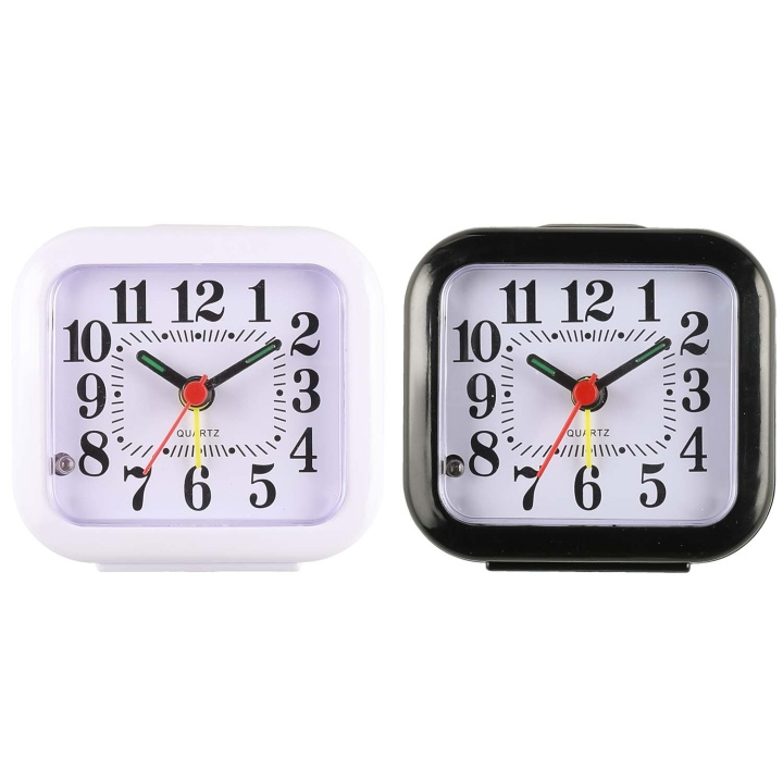 4Living Väckarklocka 8x3x7,5cm 1XAA 1,5V Svart/Vit 5+5 Pack in de groep HOME ELECTRONICS / Audio & Beeld / Thuisbioscoop, Hifi en Draagbaar / Radio & Wekkers bij TP E-commerce Nordic AB (D34398)