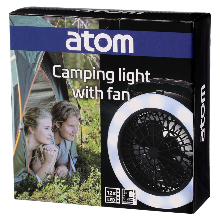 Atom Camping Lampa med Fläkt in de groep SPORT, VRIJE TIJD & HOBBY / Buitenrecreatie / Campinglampen bij TP E-commerce Nordic AB (D34491)