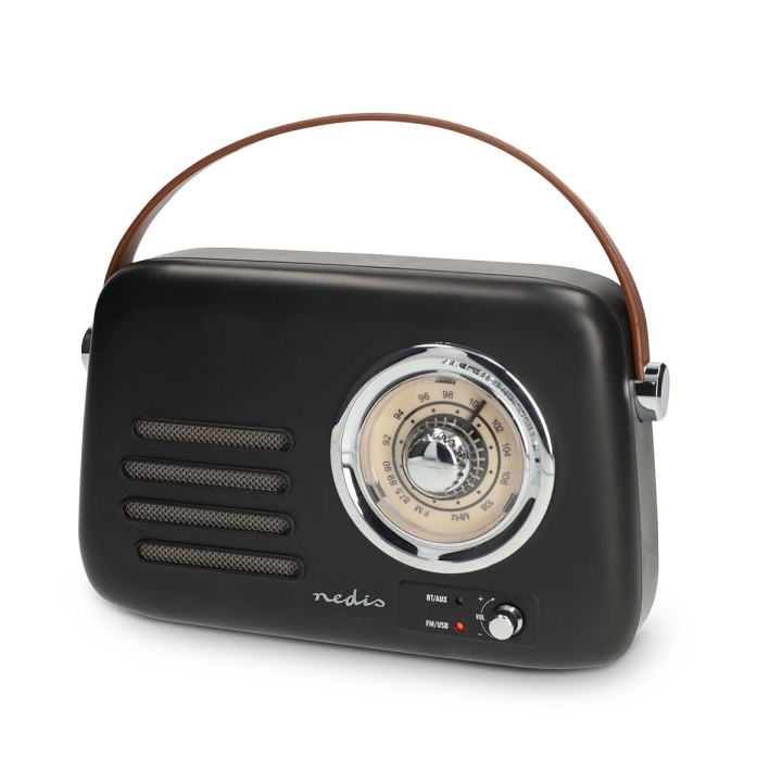Nedis FM-Radio | Draagbaar Model | Bluetooth® / FM | Accu gevoed / USB Gevoed | Analoog | 10 W | Bluetooth® | Zwart in de groep HOME ELECTRONICS / Audio & Beeld / Luidsprekers & accessoires / Bluetooth-luidsprekers bij TP E-commerce Nordic AB (D34506)