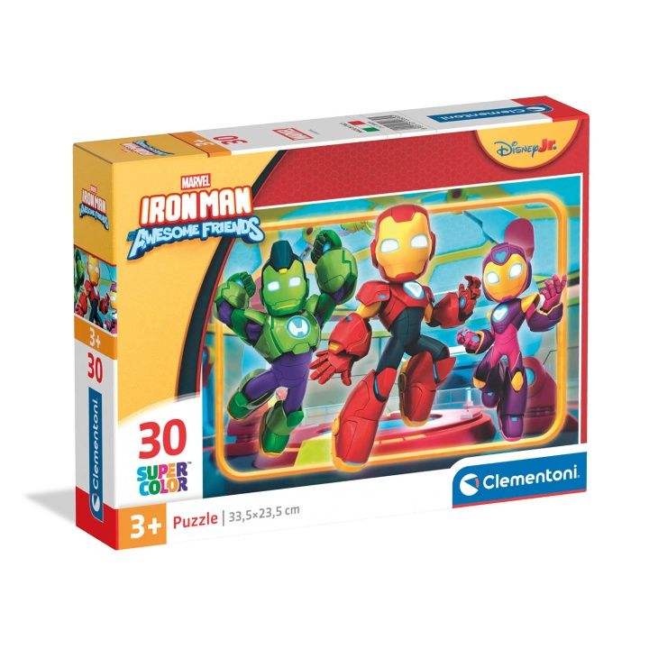 Clementoni Pussel 30 Pcs Iron-Man and His Awesome Friends in de groep SPORT, VRIJE TIJD & HOBBY / Hobby / Puzzel bij TP E-commerce Nordic AB (D34521)